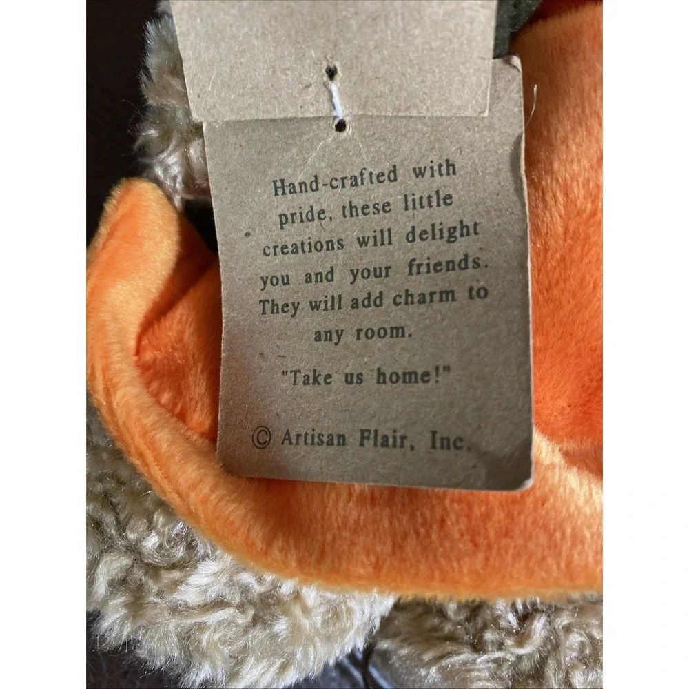Halloween Teddy Bear‎ With A Hat by Artisan Flair Miss Ellie'S Collection Vtg